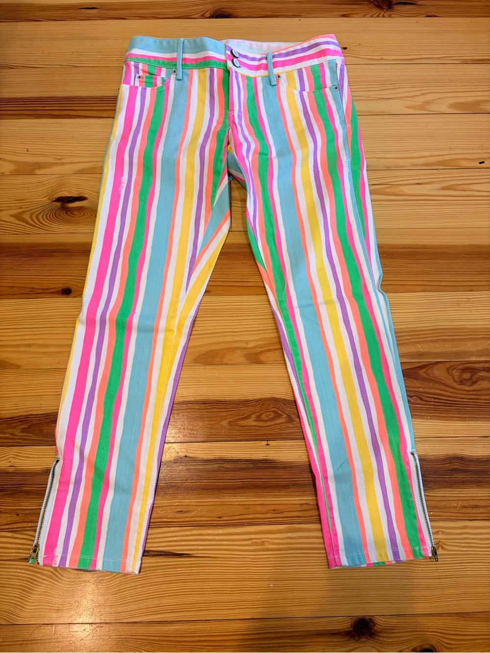 Lilly Pulitzer Multicolor Pastel Stripe Jeans